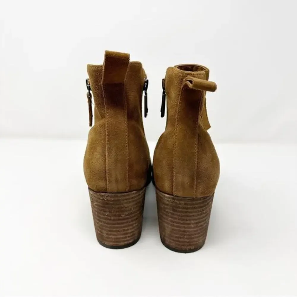 Blondo Women’s Siena Waterproof Suede‎ Leather Heeled Ankle Boot Bootie Size 11M